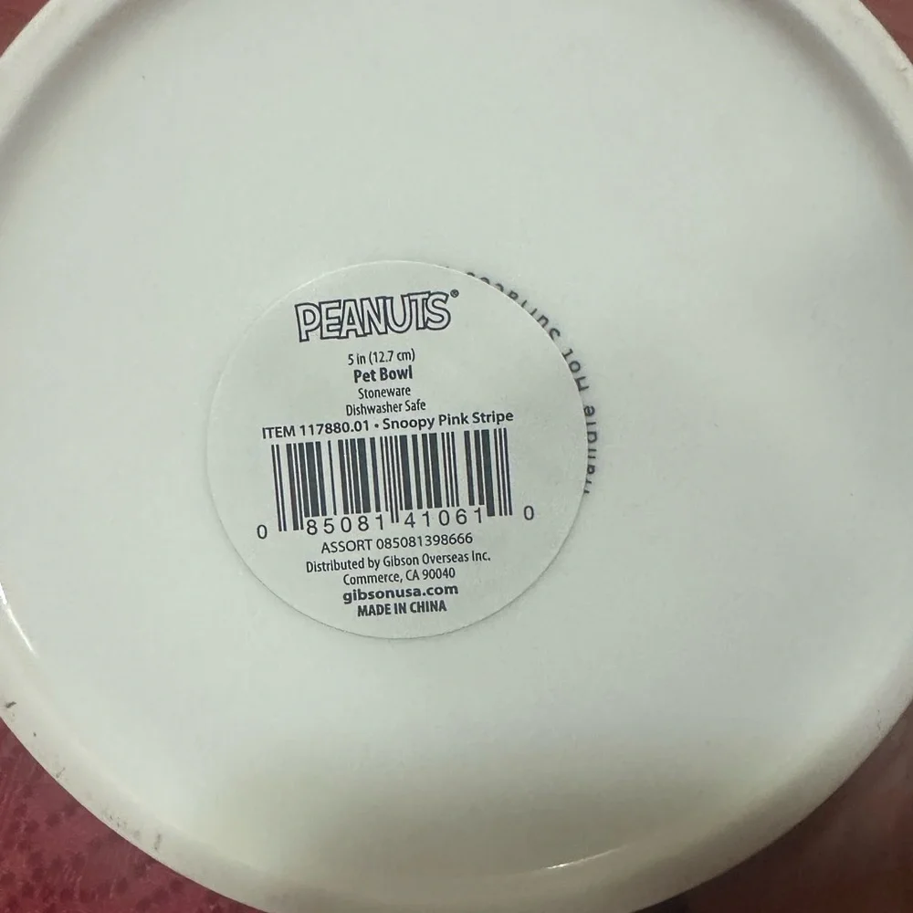 Peanuts Snoopy Pet Bowl collection